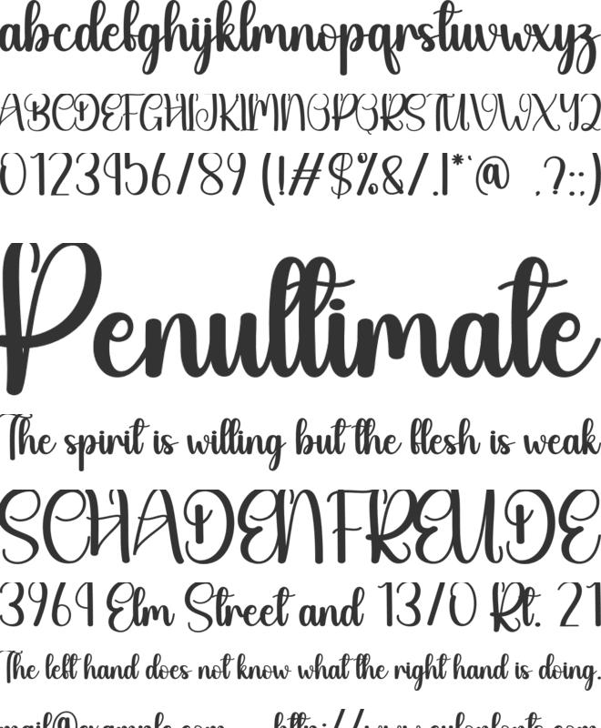 Snow Building font preview