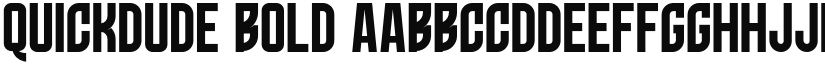 QUICKDUDE font download