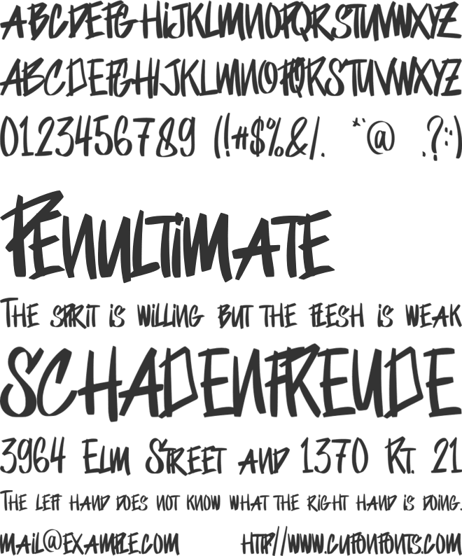 Parkaz - Personal Use font preview