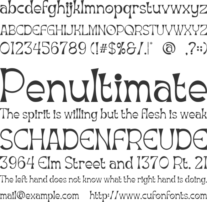 Neworn Uniquen font preview