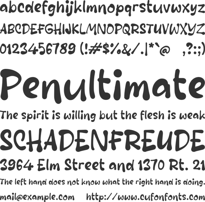 Rabu Wednesday font preview