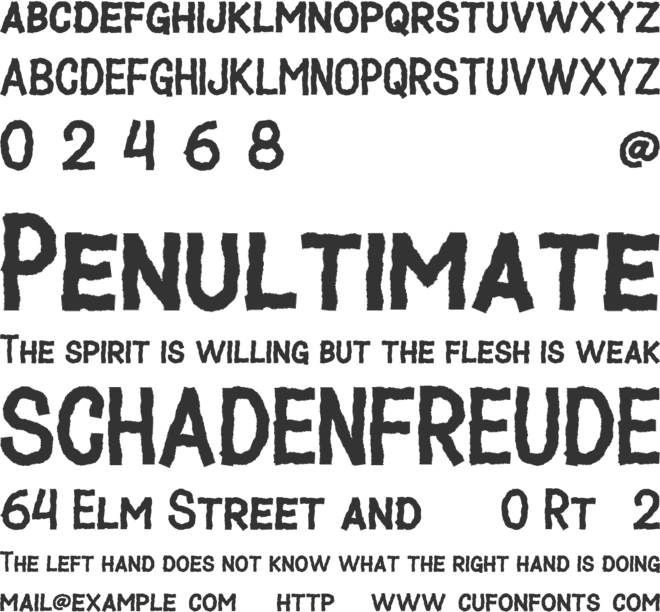 Norious Trill font preview