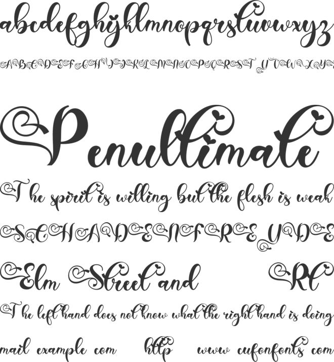 Christmas Aesthetic font preview