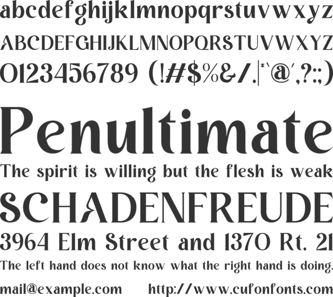 Cuaos bestin font preview