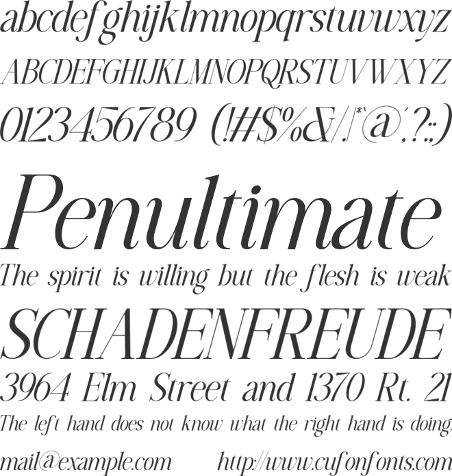 Ephoris font preview