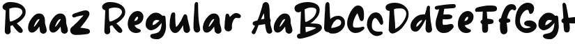 Raaz Regular font