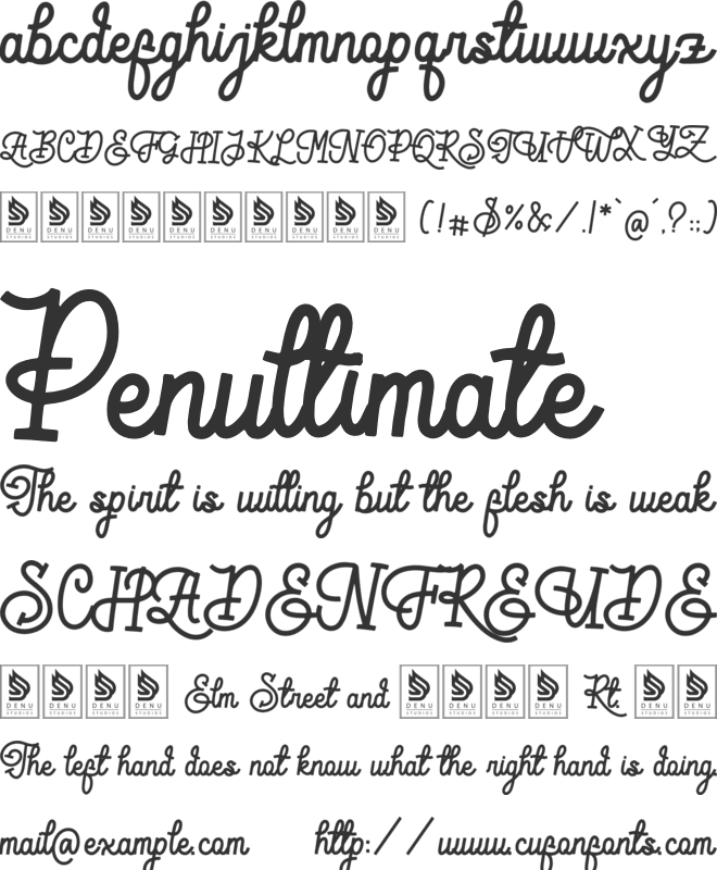 Belikary font preview