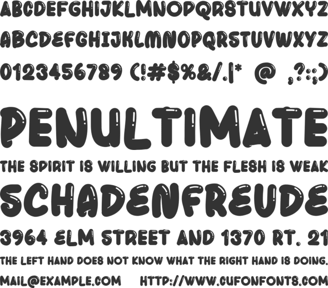 Playdoh font preview