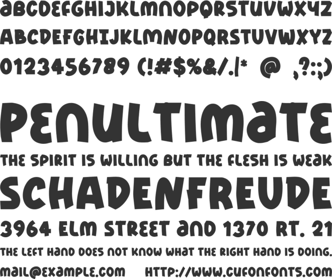 Lime Party font preview