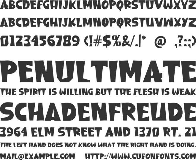 Lacoffee font preview