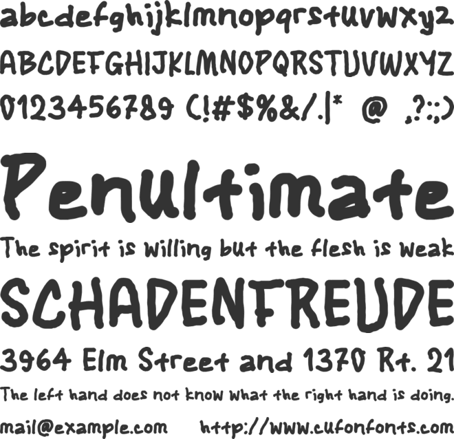 Inkwell font preview