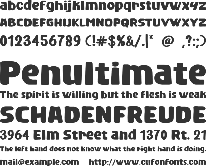 Gold Party font preview