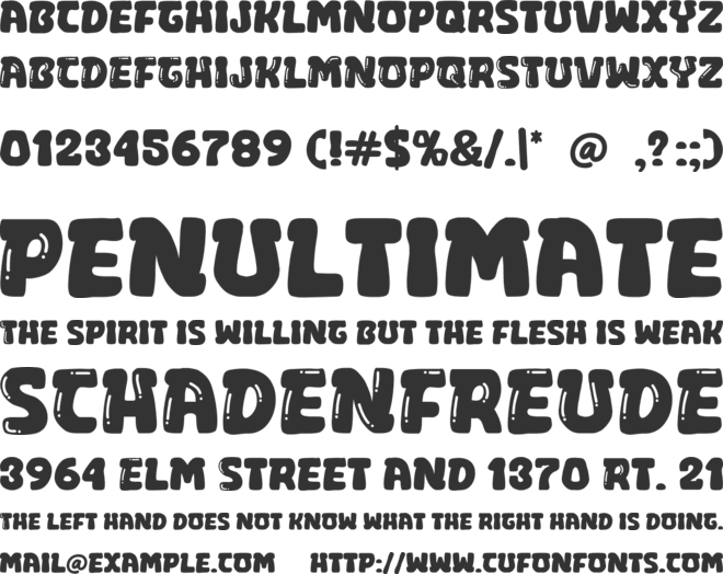 Gogles font preview