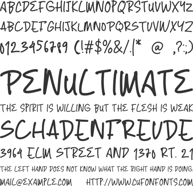 Crayon Pop font preview