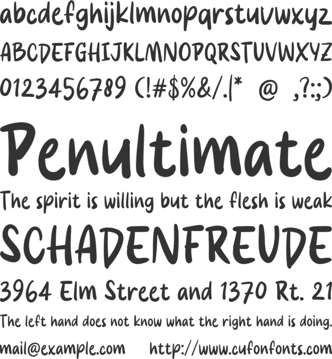 Chillook font preview