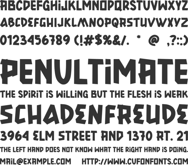 Brickhouse font preview