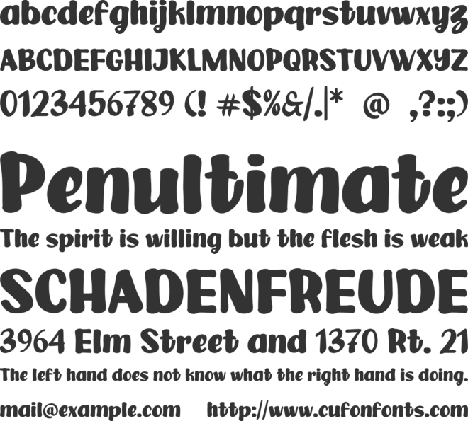 Boston font preview