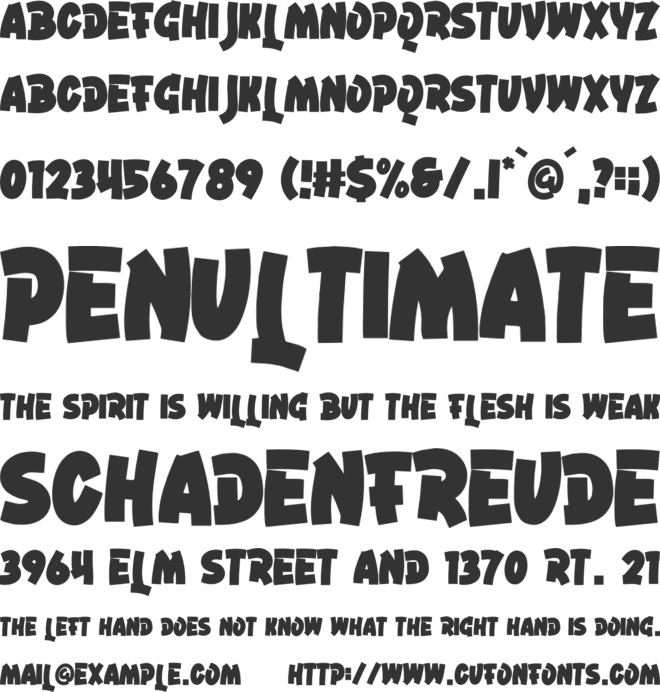 TheBros font preview