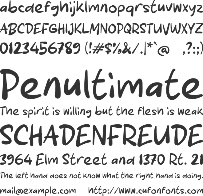 Rabales font preview