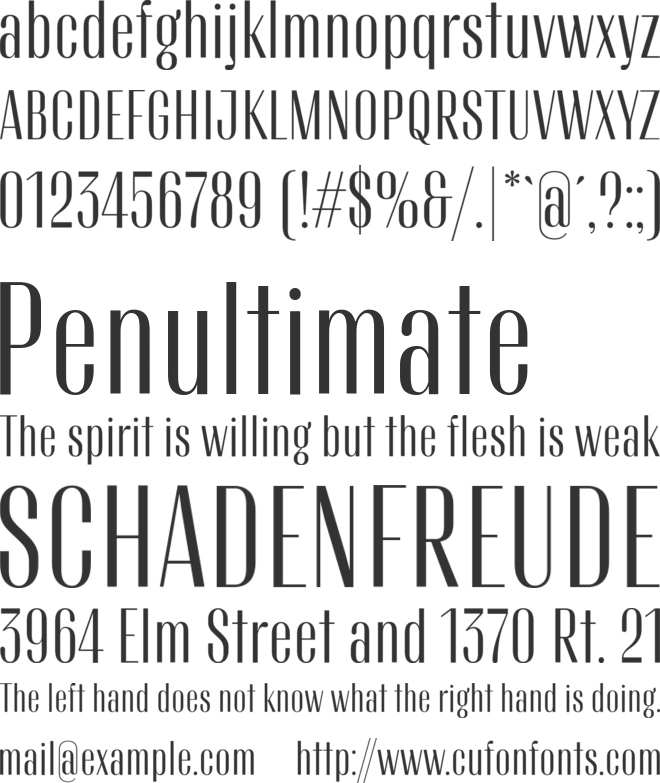 TT Knickerbockers Trial Grotesk font preview