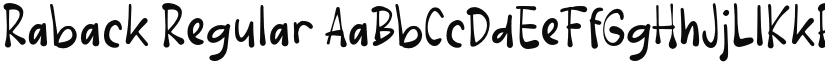 Raback font download