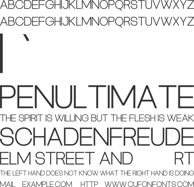 Cocorute font preview