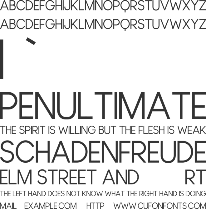 Olderque font preview