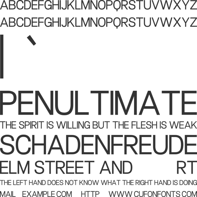 Courneue font preview