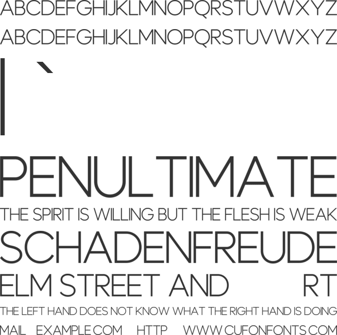 Maquerte font preview