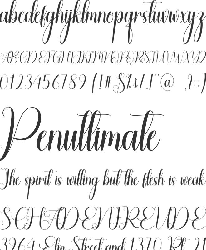 Relation font preview