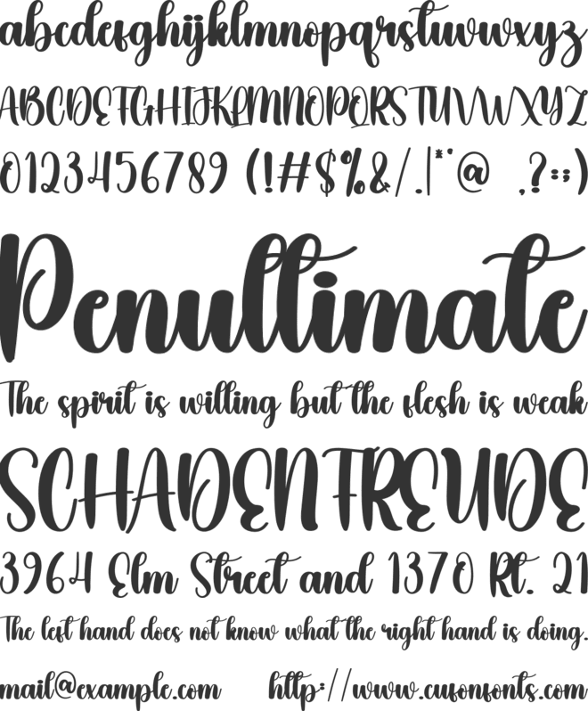 Christmas Rainbow font preview