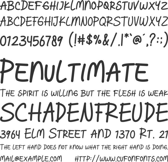 Peaceful Wishes font preview