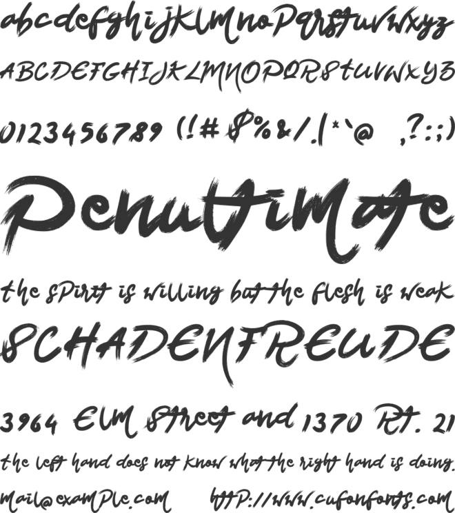 Mathevas font preview