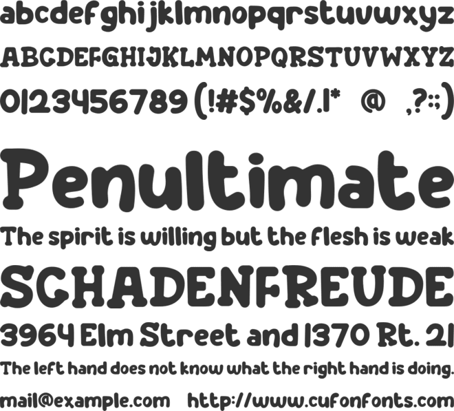 Crayon Craft font preview