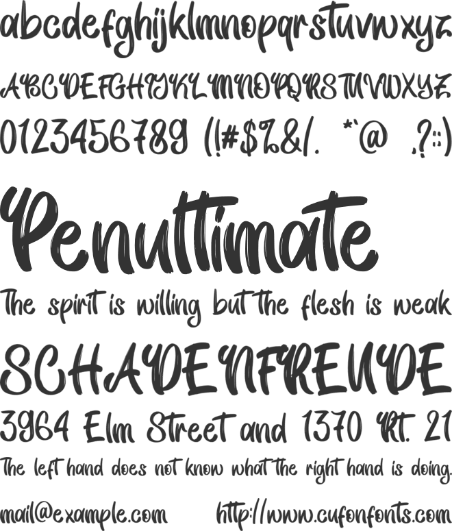 Vimoty - Personal Use font preview