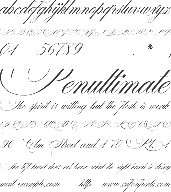 Henderson font preview