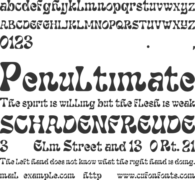 Saputri font preview