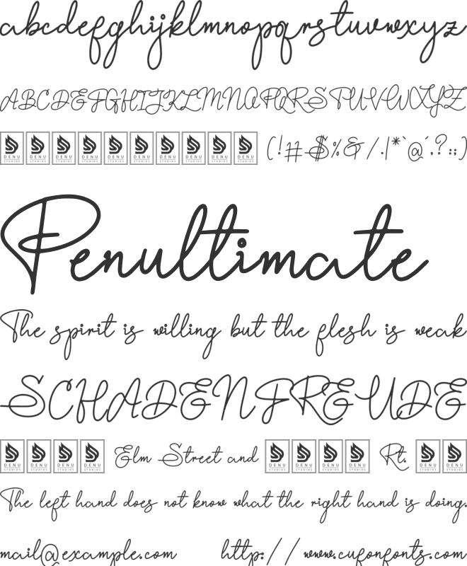 Willey Medium font preview