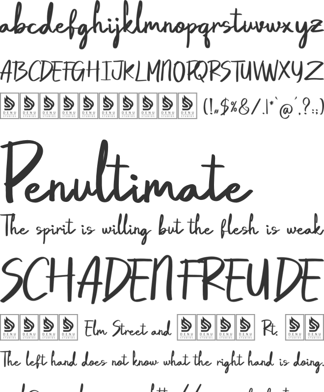 Star de Fete font preview