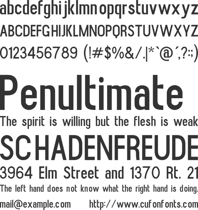 Commanded Sans font preview