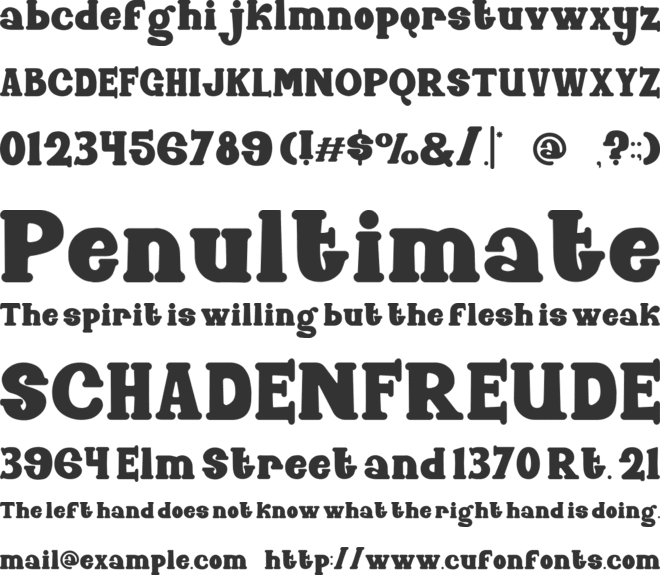 Frosted Flair font preview