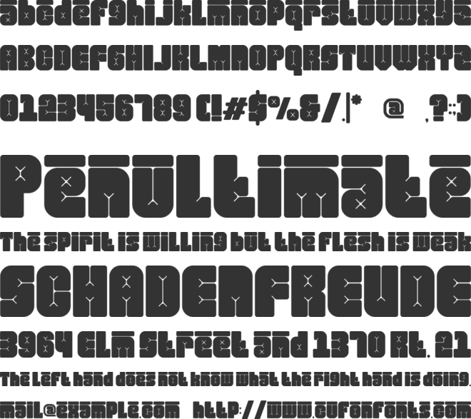 Friez font preview