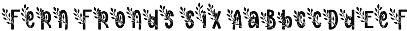 Fern Fronds Six font