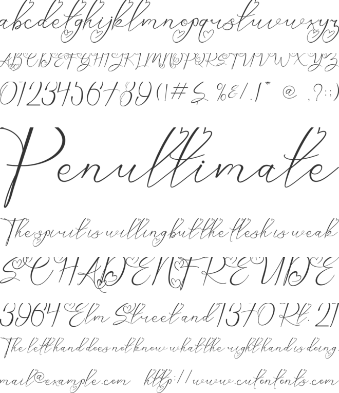 Enchantia font preview