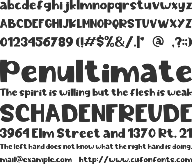 Frosty Faktur font preview