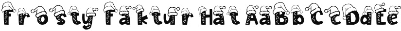 Frosty Faktur Hat font