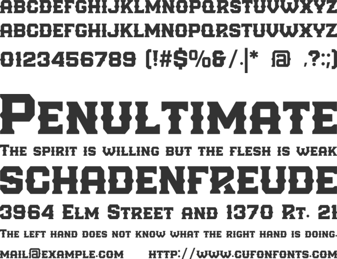 Fontry Enemy font preview