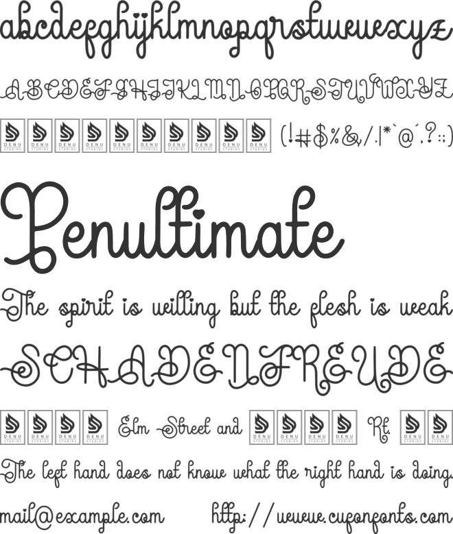 Rumelita font preview