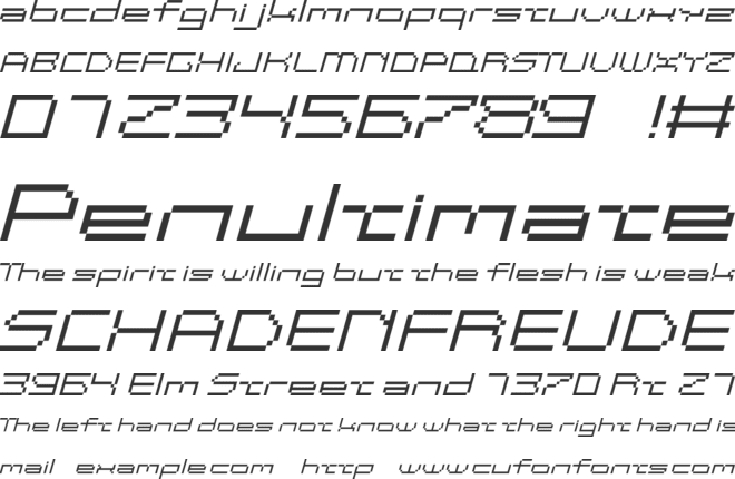 Groutpix F Torch font preview