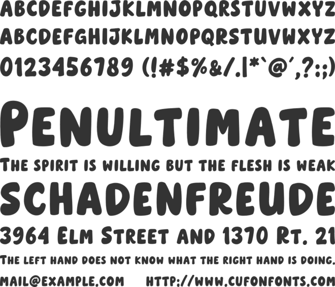 Hello Jerry font preview